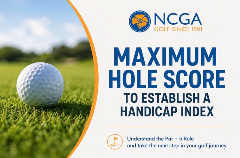 Maximum Hole Score to Establish a Handicap Index: Par + 5 Golf