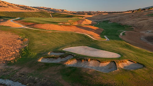 The New 18 at Poppy Ridge--Bunkers